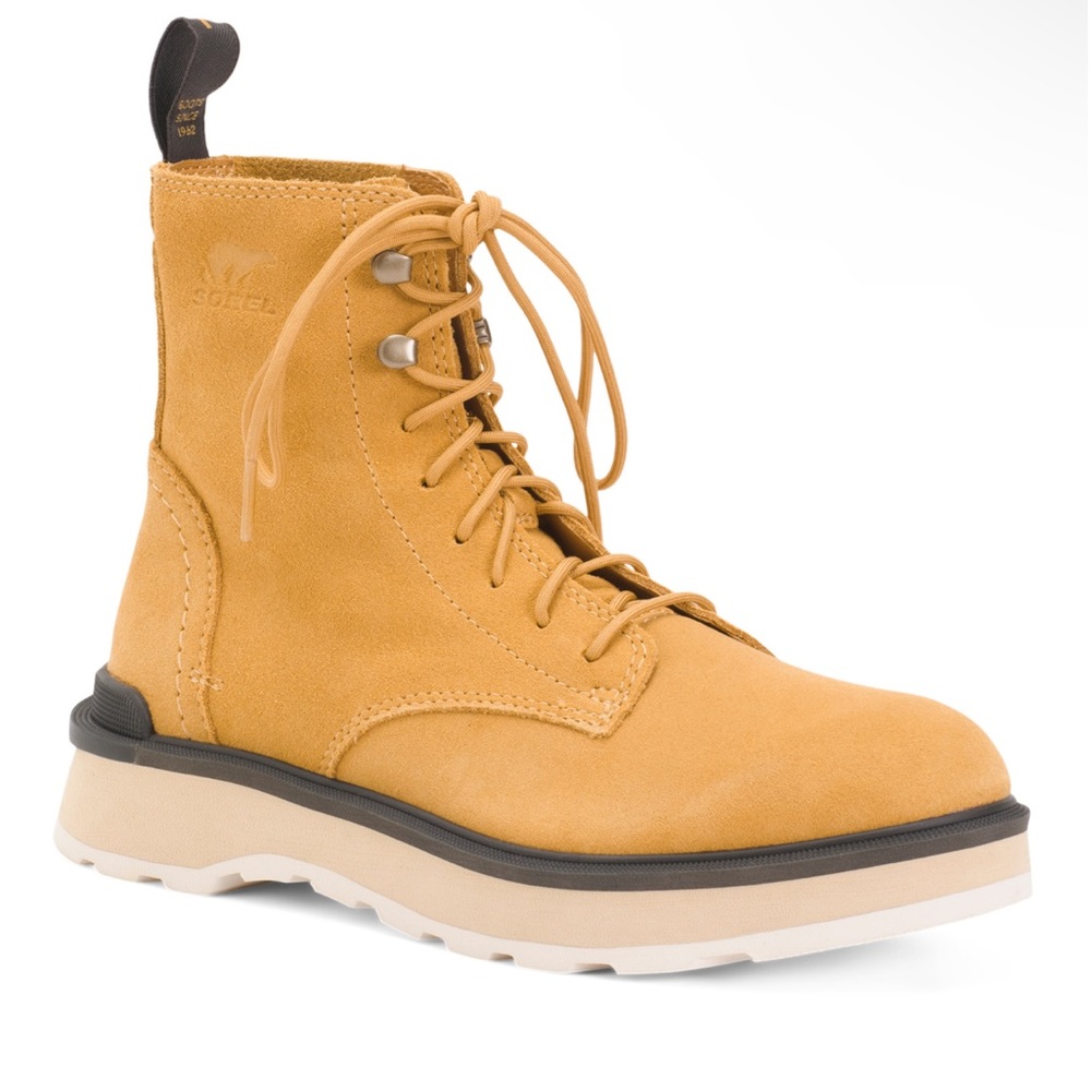 Sorel waterproof suede hi-line lace up boots 9.5